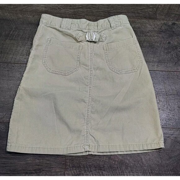 H&M L.O.G.G. Tan Corduroy Carpenter Mini Skirt Sz 12-13 Young Girl - Picture 2 of 12